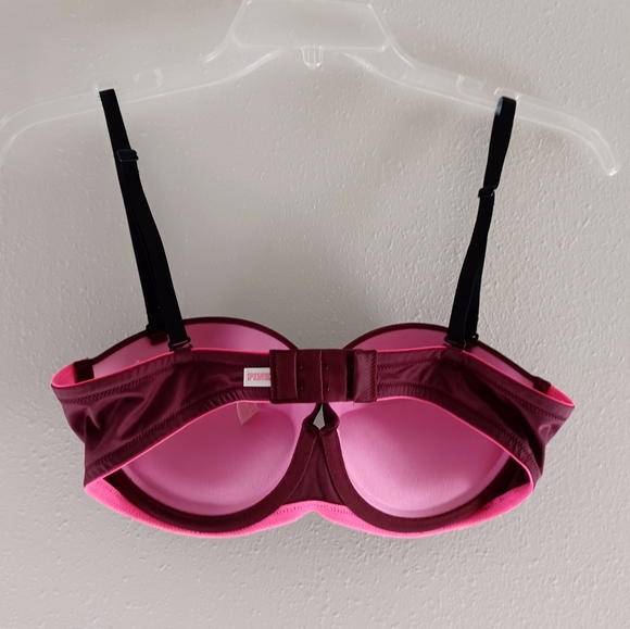 PINK Victoria's Secret Wear Everywhere Push Up Strapless Bra, 34C - Picture 3 of 13